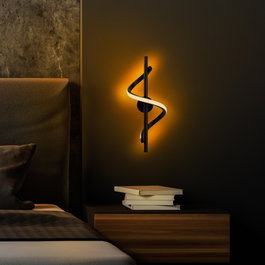 Opviq Lıkma - 13510 Lámpara de pared negra
